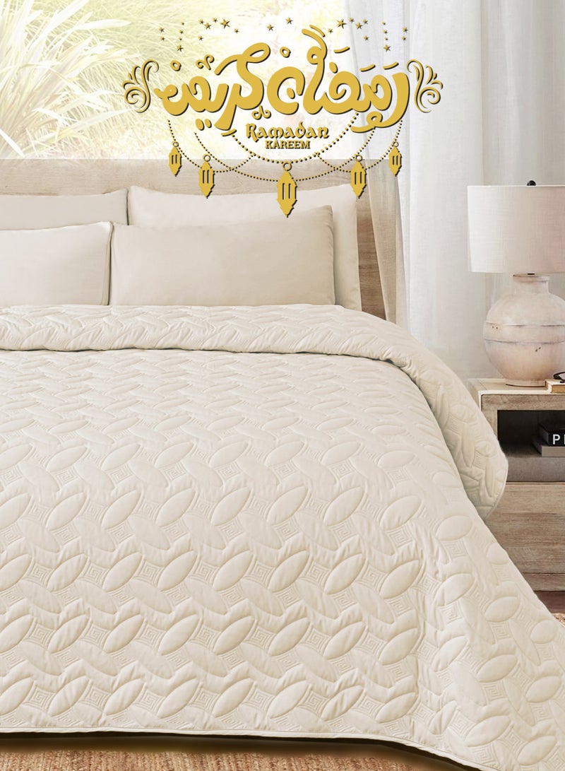 سيد المنسوجات المنزلية مفرش المضغوط مفرد من مايكروفايبر، يناسب سرير بحجم 120 × 200 سم، 3 قطع، سلسلة إلميرا - Image 1